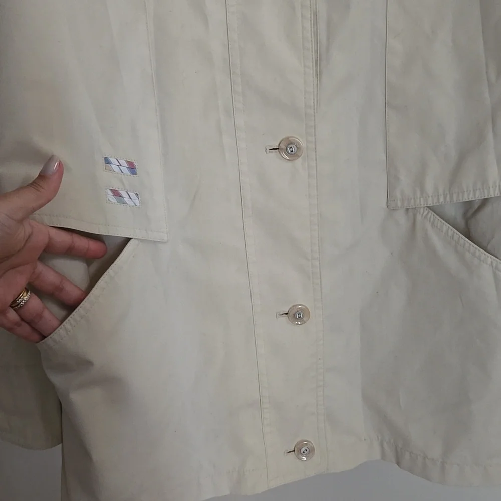 Vintage Ensign London Cream Coat Jacket - Picture 2 of 11